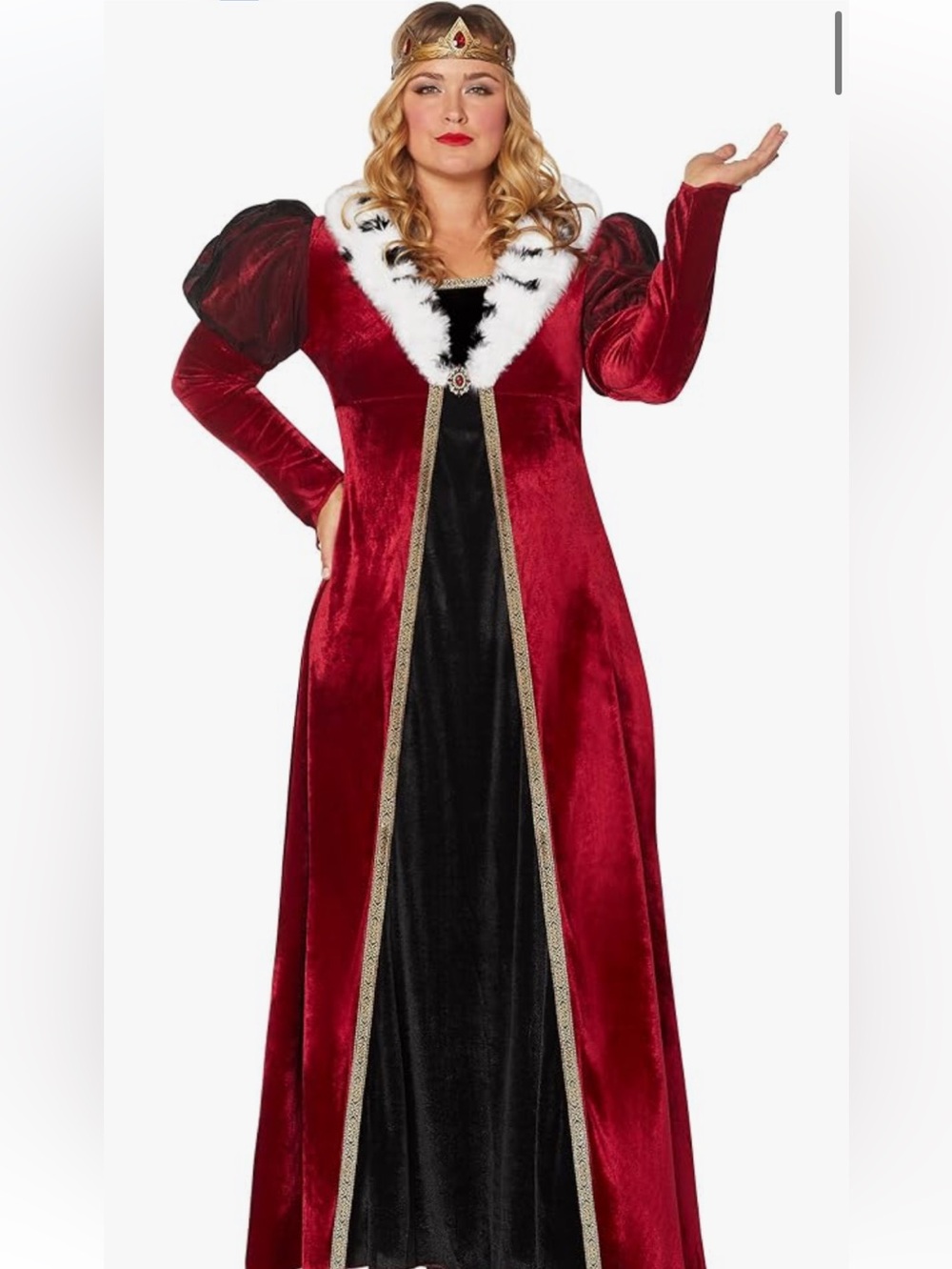 Spirit Halloween Adult Fairy Tale Queen Costume Size 1X